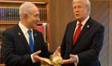Netanyahu Trump'a altın barış güvercini hediye etti! 67 binden fazla Filistinlinin ölümünden sorumlu...