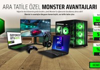 Monster'dan Ara Tatile Özel Peşin Fiyatına 12 Taksit İmkânı