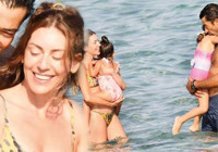 Sinem Kobal ve Kenan İmirzalıoğlu'nun ailece tatil keyfi!
