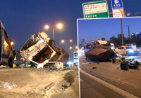 TEM Otoyolu'nda zincirleme kaza: Kilometrelerce araç kuyruğu oluştu