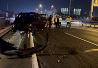 Şişli’de zincirleme kazada 2 yaralı