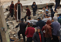 Gazze'de enkaz altında kalanları arama çalışmaları başladı