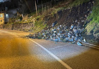 Bursa’da istinat duvarı çöktü; yol çift yönlü trafiğe kapatıldı