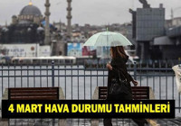 4 MART İL İL HAVA DURUMU TAHMİNLERİ: Havalar nasıl olacak? İstanbul, Ankara, İzmir, Bursa, Ordu, Artvin'de havalar nasıl?