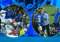 Cruzeiro - Atletico Mineiro maçında ortalık savaş alanına döndü! 23 kırmızı kart...