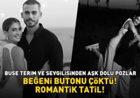 BEĞENİ BUTONU ÇÖKTÜ! Fatih Terim'in kızı Buse Terim ve sevgilisinden tatilde romantik pozlar!