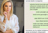 Ece Erken, kirayı isteyen ev sahibine isyan etti