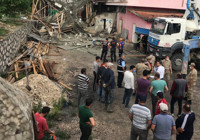 Amasya'da entegre et tesisinde göçük