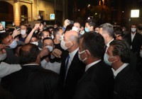 Vatandaşlardan Bakan Soylu'ya destek; Habertürk binasının önünde toplandılar