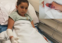 Kadıköy'de hastanede MR çekilen küçük kızın parmakları ve kolu yandı