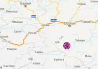 Erzurum'da 3.7 büyüklüğünde deprem