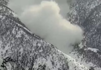 Hakkari'de çalışma yapılan bölgeye çığ düştü!