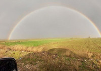 Eskişehir’de gökkuşağı görsel şölen oluşturdu