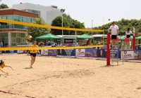Bozkırın ortasında plaj voleybolu heyecanı