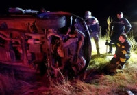 Erzurum'da şarampole devrilen otomobildeki 3 kişi yaralandı