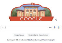 Google'dan Türkiye Cumhuriyeti'nin 100. yılına özel "doodle"