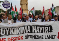 Mardin'de İsrail protestosu