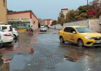 Mardin'de sağanak; cadde ve sokaklar suyla doldu