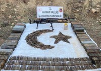 Hakkari’de PKK’lı teröristlere ait silah ve mühimmat ele geçirildi