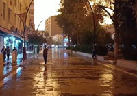 Mardin'de fırtına ve toz taşınımı