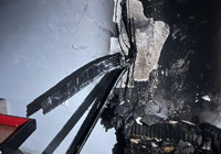 Mardin'de, klima motorunun patladığı evde yangın çıktı