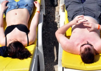 Fırtına ve yağış beklenen Bodrum'a yaz geldi