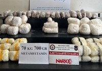 Hakkari'de 70 kilo uyuşturucu ele geçirildi