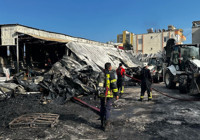 Mersin'de narenciye paketleme tesisinde yangın