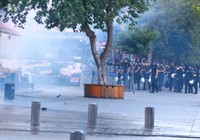 Siirt’te, Hakkari protestosuna polis müdahalesi