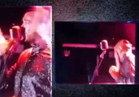 Van'da konser veren ünlü şarkıcı Cem Adrian'a şişe fırlattılar