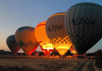 Salda Gölü'nün güzelliğini, sıcak hava balonlarıyla keşfettiler