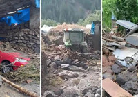 Erzurum’da şiddetli sağanak sele neden oldu: Araçlar sürüklendi, evler kullanılamaz hale geldi