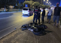 Motosikletin çarptığı Ukrayna uyruklu yaya öldü