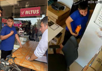 Oyun oynamak için babasının iş yerine gitti: Tüplerin de bulunduğu alanda yangını dikkatiyle önledi