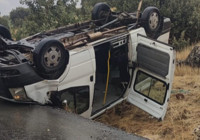 Mardin'de turistlerin taşındığı minibüs şarampole yuvarlandı: 7 yaralı