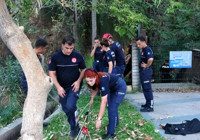 Antalya'da manzarayı izlerken düştü