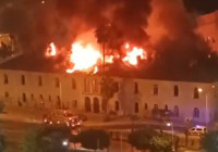 Mersin'de tarihi Halk Kütüphanesinde yangın