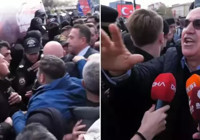 Esenyurt Belediyesi'nde arbede çıktı: CHP'li vekilleri taşıyan otobüs barikata takıldı!