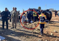 Mardin’de kontrolden çıkan araç takla attı: 4 ölü, biri bebek 4 yaralı