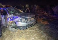 Mardin'de otomobil takla attı: 4 kişi yaralandı