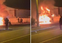 Diyarbakır’da 3 araç kundaklandı! Terör şüphelisi gözaltına alındı