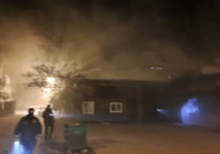 Gaziantep'te biber imalathanesinde yangın