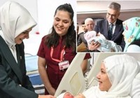 Bakanlardan İstanbul ve Ankara'da yeni yılın ilk bebeklerine ziyaret