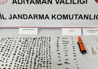 Adıyaman'da 306 sikke ve tarihi obje yakalandı