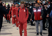 Galatasaray kafilesi, Mersin'e geldi