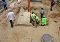 Aydın'da yol yenileme sırasında antik 'oda mezar' keşfedildi