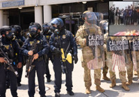 Trump'tan LA'deki göstericilere tehdit: Ulusal Muhafızlara tükürürlerse vururuz