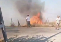 Silivri'de buğday tarlasında çıkan yangın söndürüldü