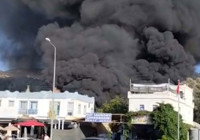Tente - branda üretimi yapılan işletmede yangın
