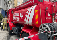 Şişli’de kozmetik dükkanında yangın